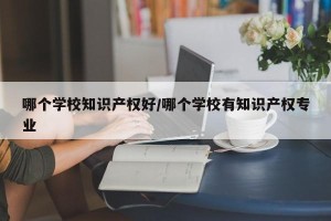 哪个学校知识产权好/哪个学校有知识产权专业